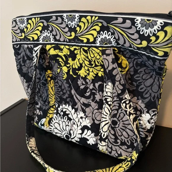 Vera Bradley Yellow & Black tote bag. - Picture 2 of 9